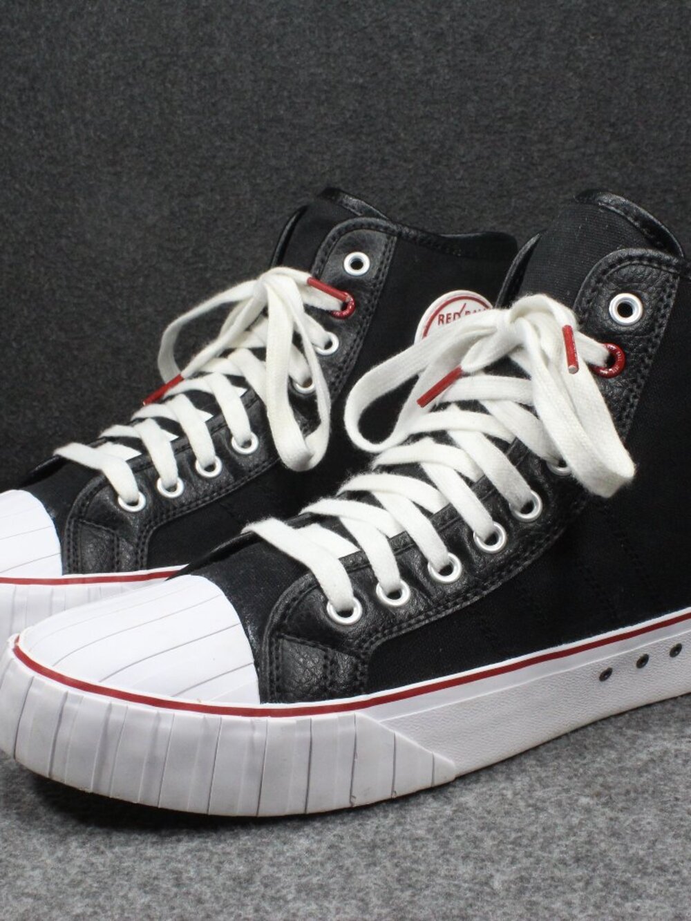 Red Ball Jets ‘51 HI Sneakers Black White Unisex Mens Size 11.5 Womens 13